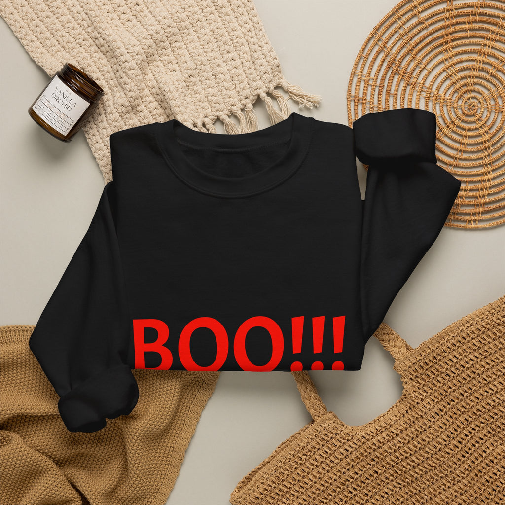BOO!!! Halloween Crewneck Sweatshirt