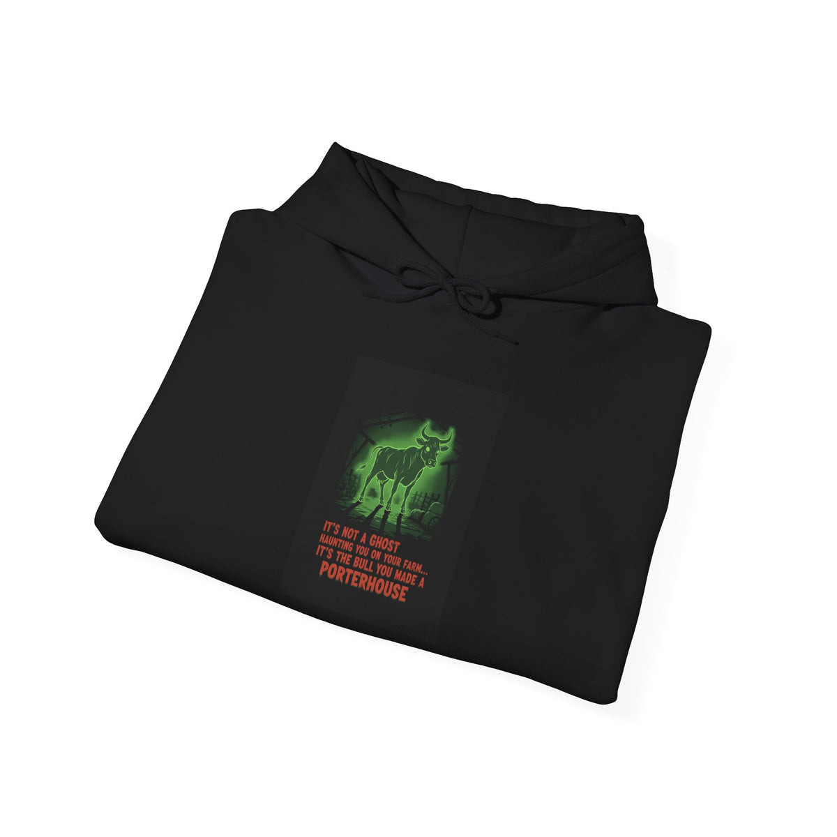 Hoodie - Neon Ghost Dog "We’re All Just A Little Fur-midable" Graphic Pullover