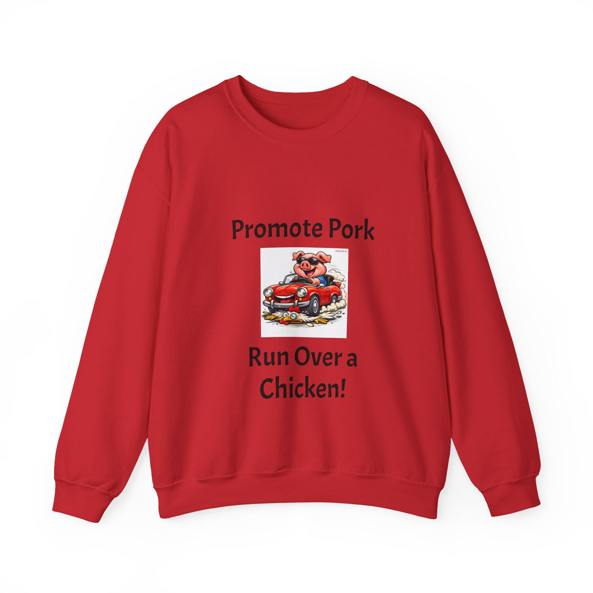 Promote Pork Run Over a Chicken Sweatshirt