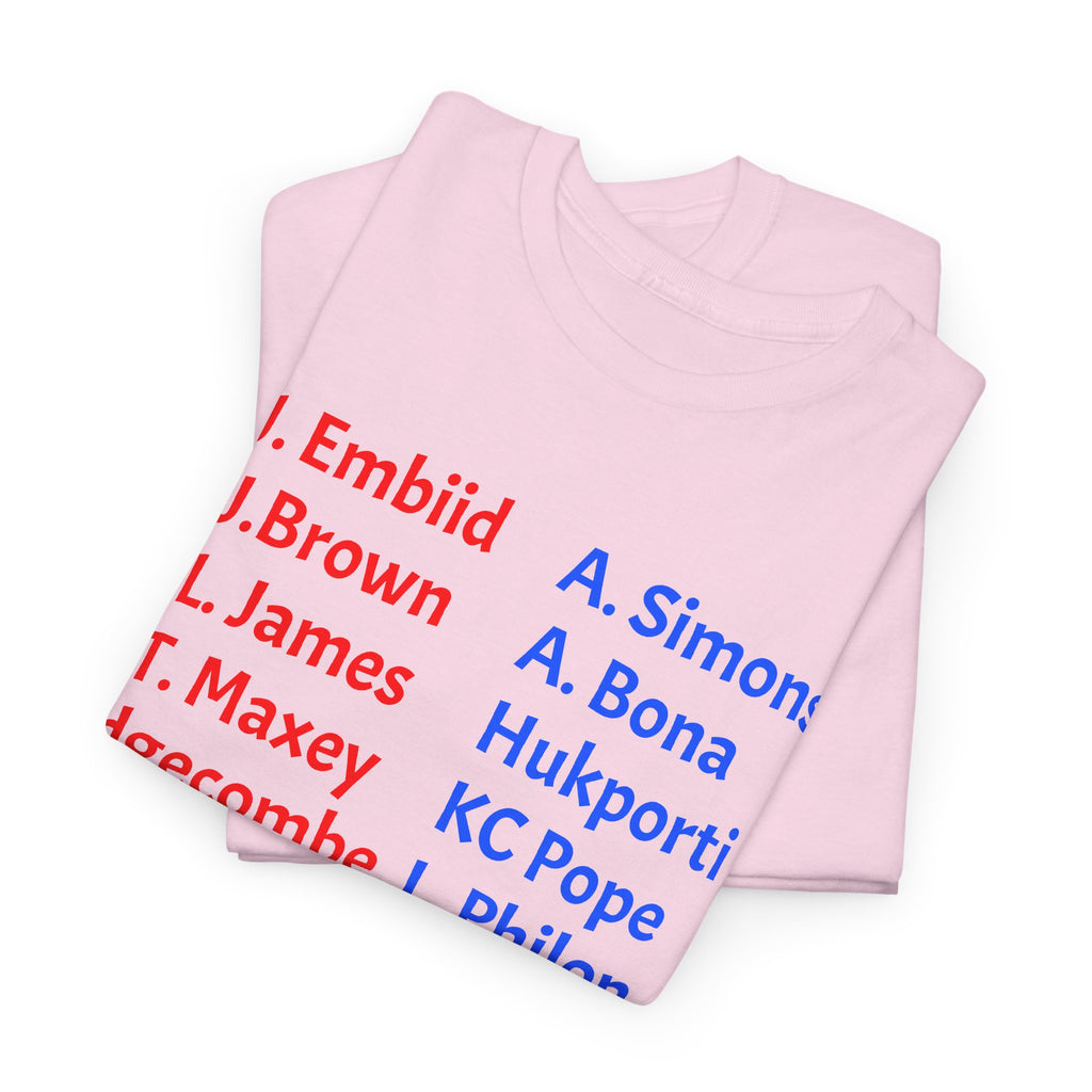 2026-27 Sixers Roster T-Shirt — Philadelphia Basketball Fan Tee