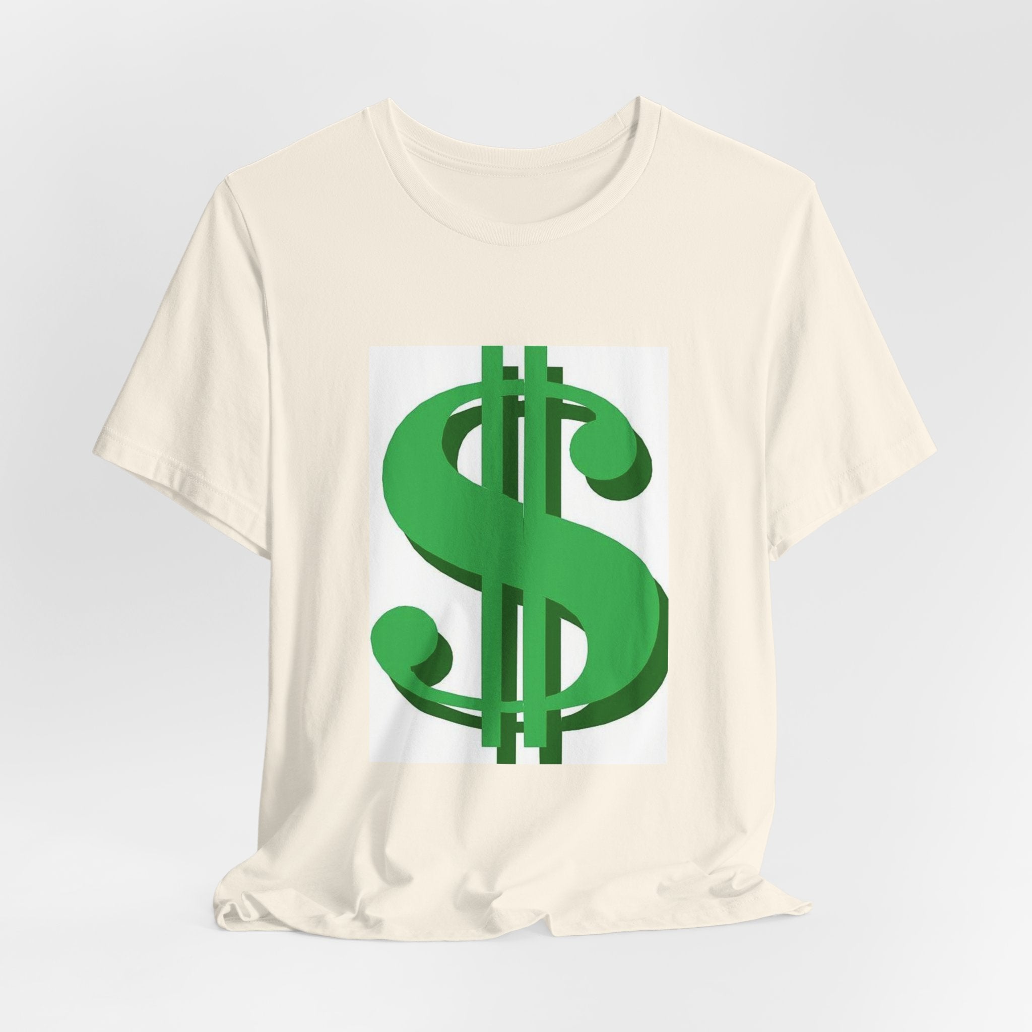 Dollar Sign Graphic Tee — Green Money Symbol T-Shirt