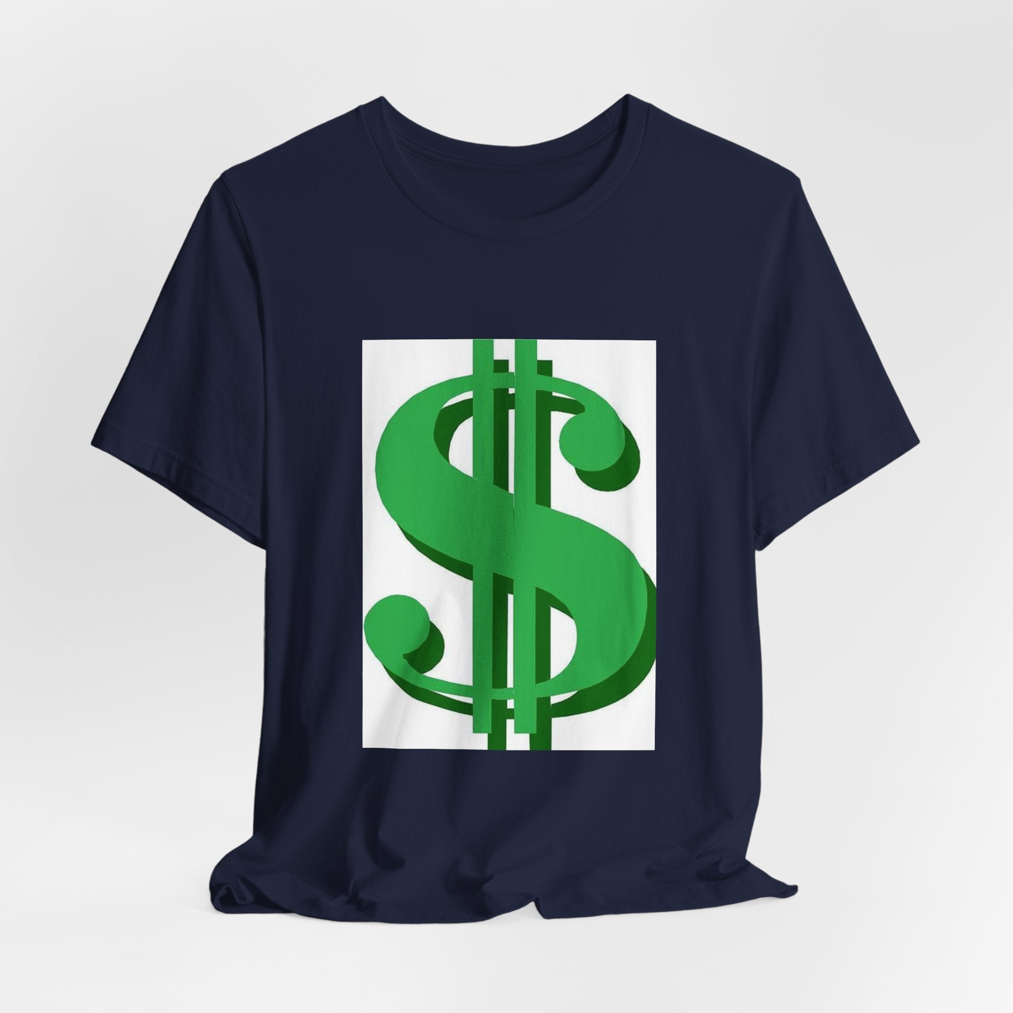 Dollar Sign Graphic Tee — Green Money Symbol T-Shirt