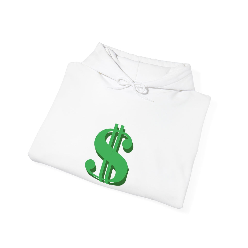 Dollar Sign Hoodie — Green Money Symbol Pullover