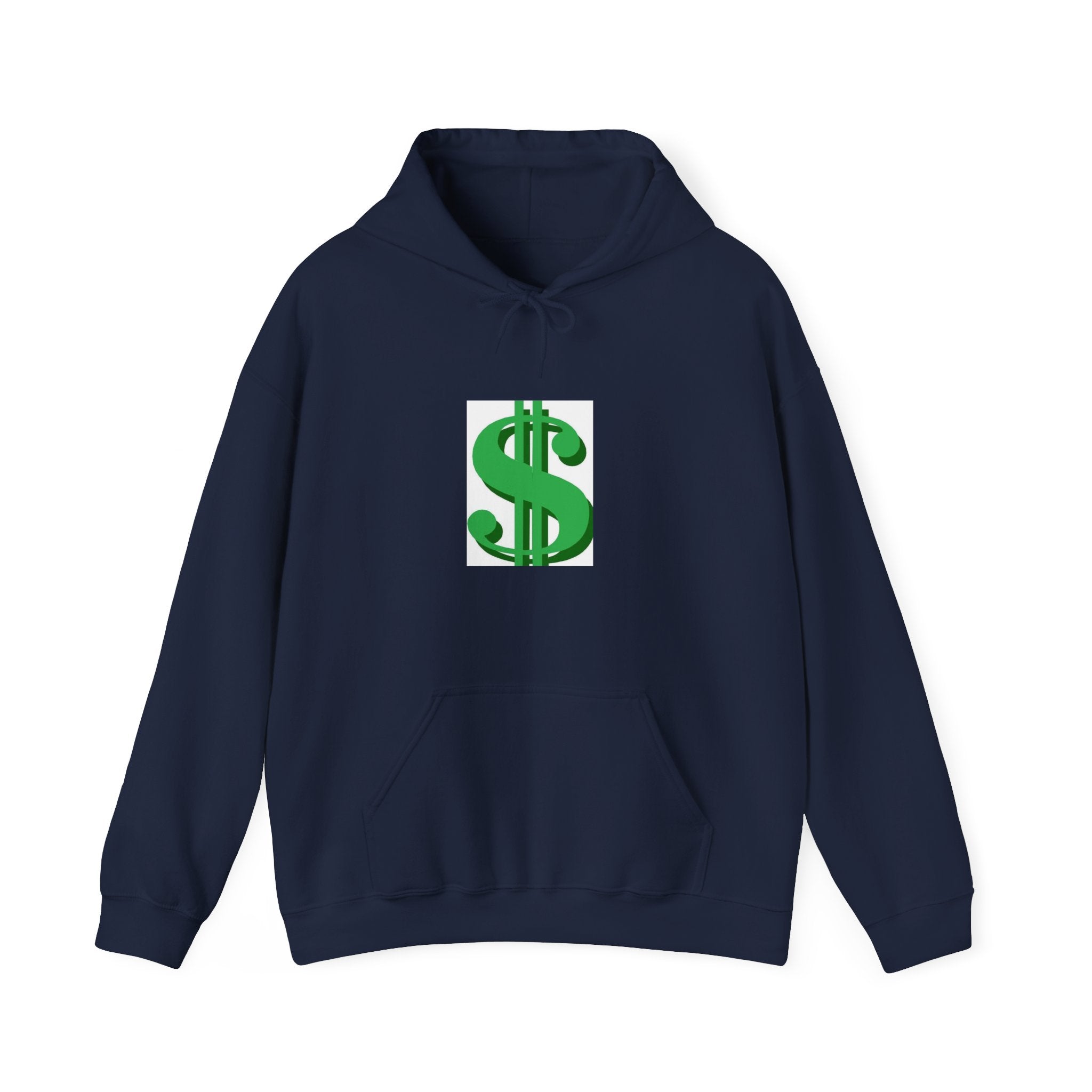 Dollar Sign Hoodie — Green Money Symbol Pullover