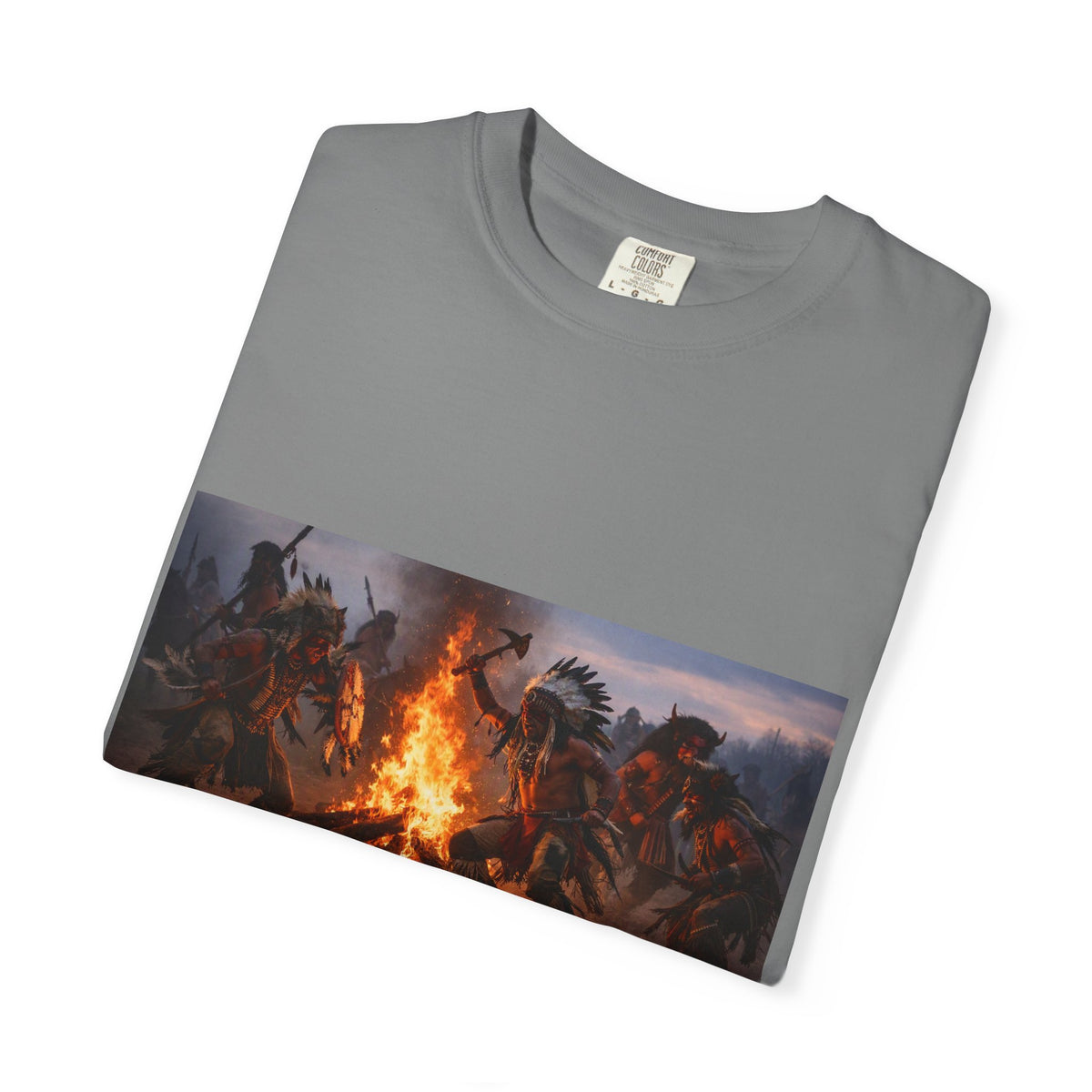 Campfire Warriors T-Shirt – Vintage Bonfire Battle Graphic