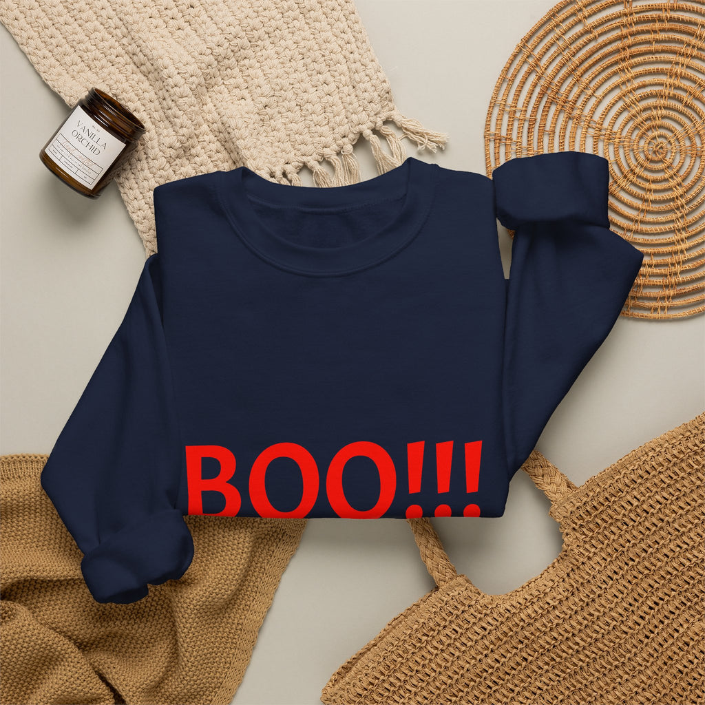 BOO!!! Halloween Crewneck Sweatshirt