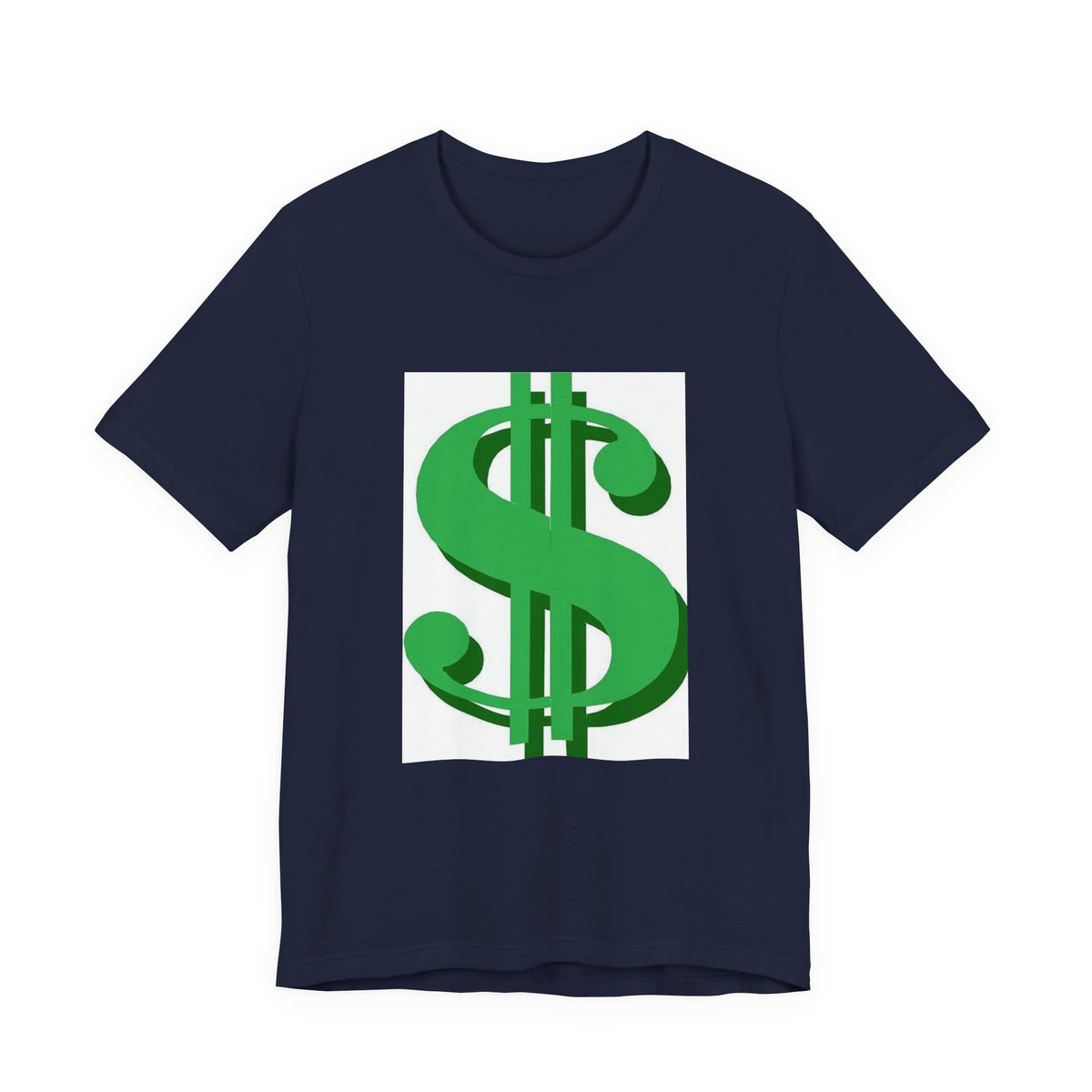 Dollar Sign Graphic Tee — Green Money Symbol T-Shirt