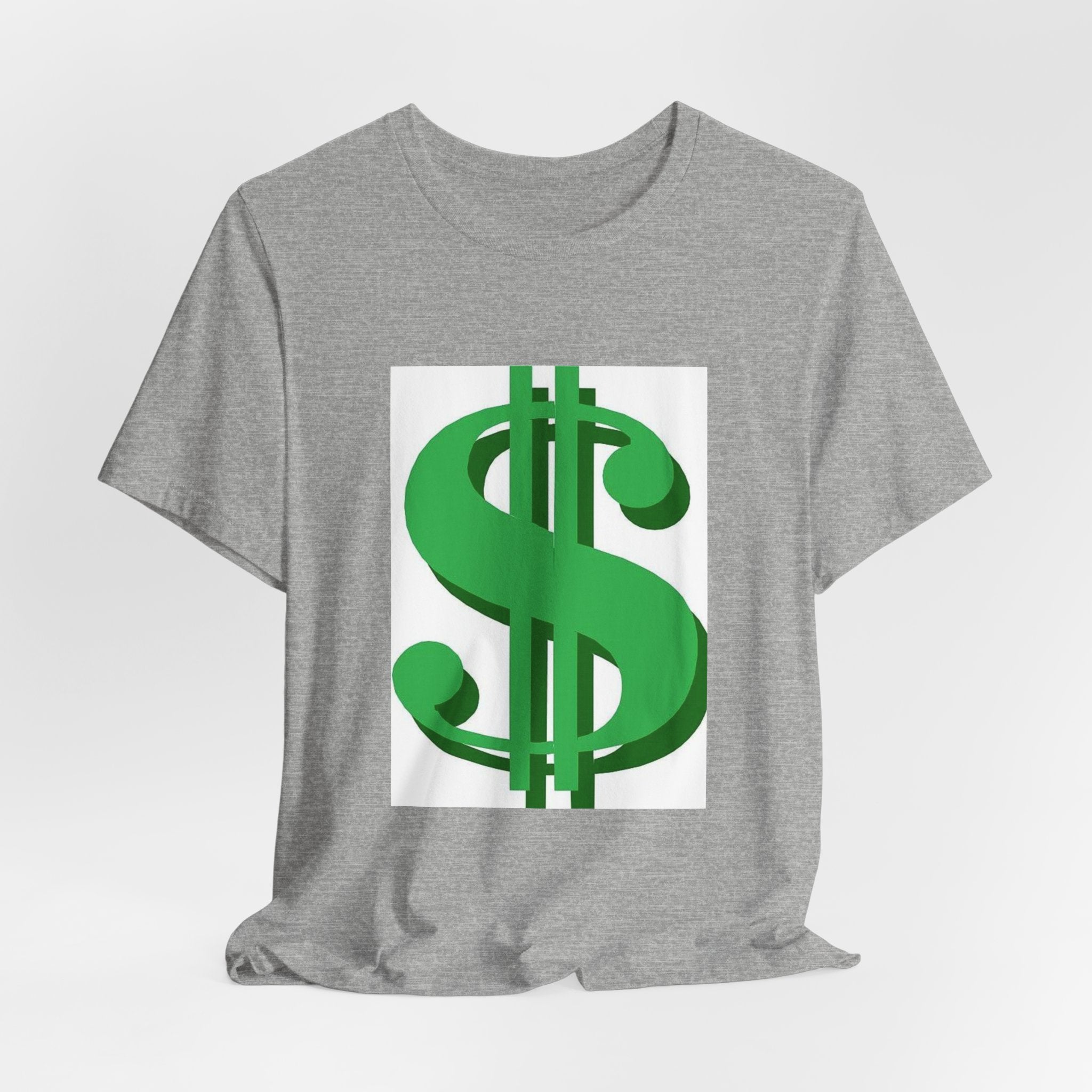 Dollar Sign Graphic Tee — Green Money Symbol T-Shirt