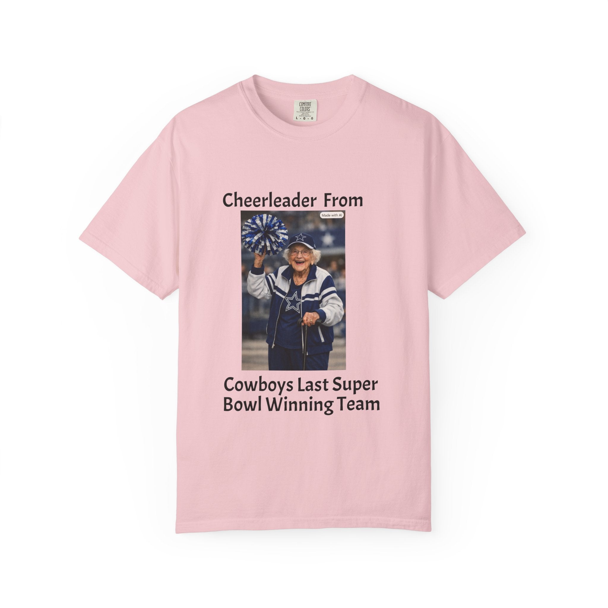 Cowboys Super Bowl Cheerleader T-Shirt — Vintage Fan Tee