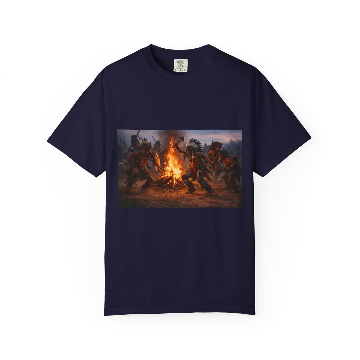 Campfire Warriors T-Shirt – Vintage Bonfire Battle Graphic