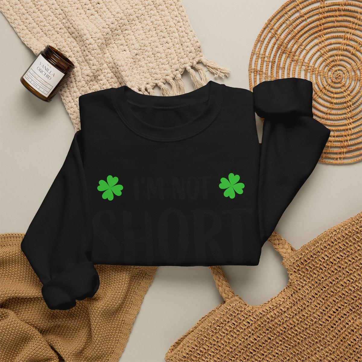 I'm Not Short I'm Leprechaun Size Sweatshirt — St. Patrick's Day Crewneck