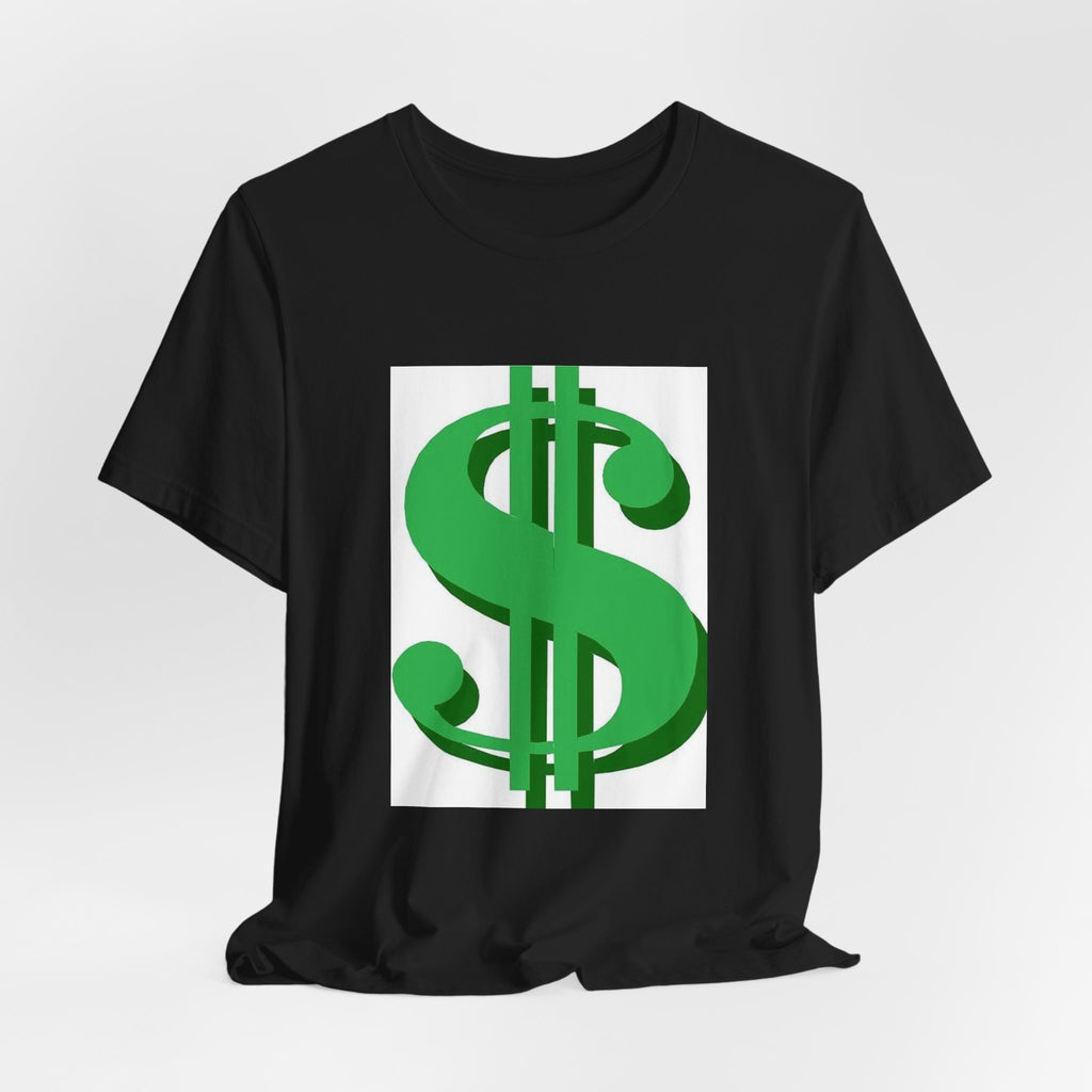 Dollar Sign Graphic Tee — Green Money Symbol T-Shirt