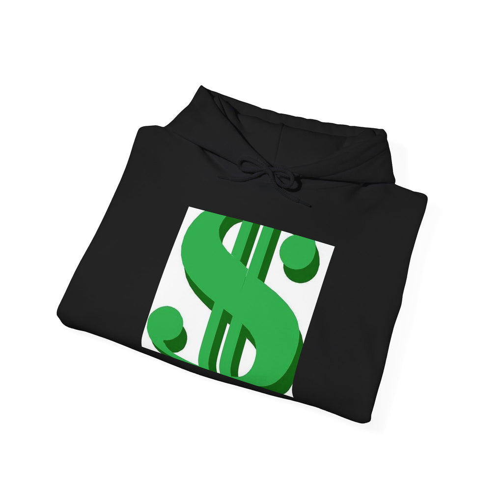 Dollar Sign Graphic Hoodie - Green Money Symbol Pullover
