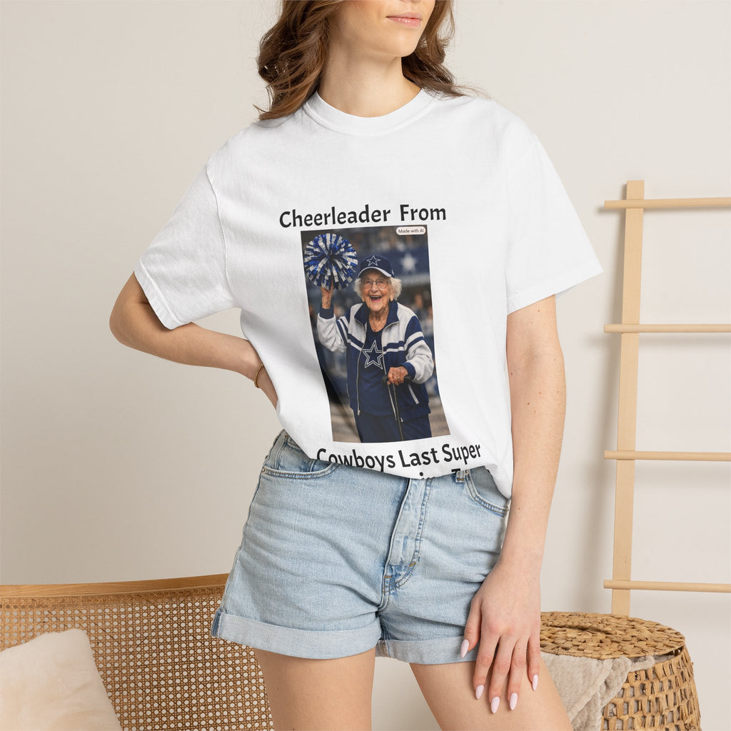 Cowboys Super Bowl Cheerleader T-Shirt — Vintage Fan Tee