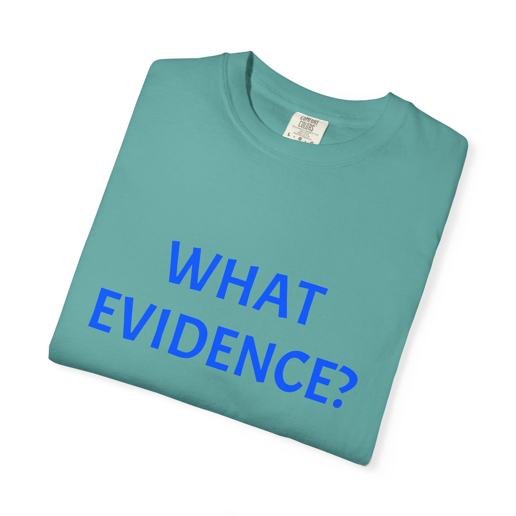 What Evidence? T-Shirt — Funny Skeptic Graphic Tee