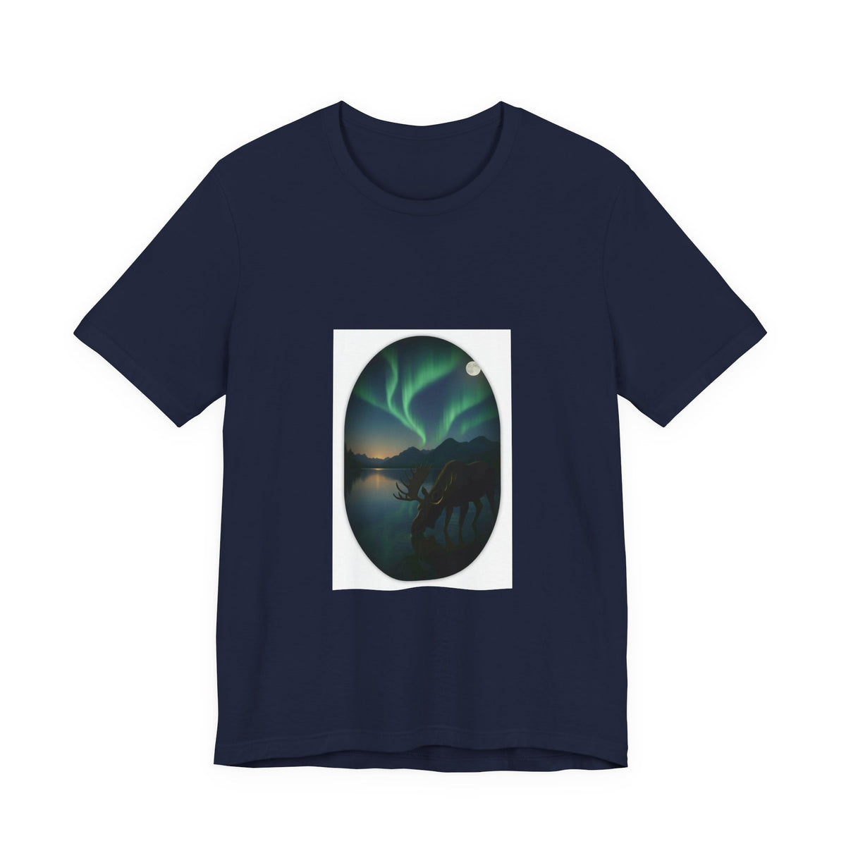 Aurora Moose T-Shirt — Northern Lights Wildlife Graphic Tee
