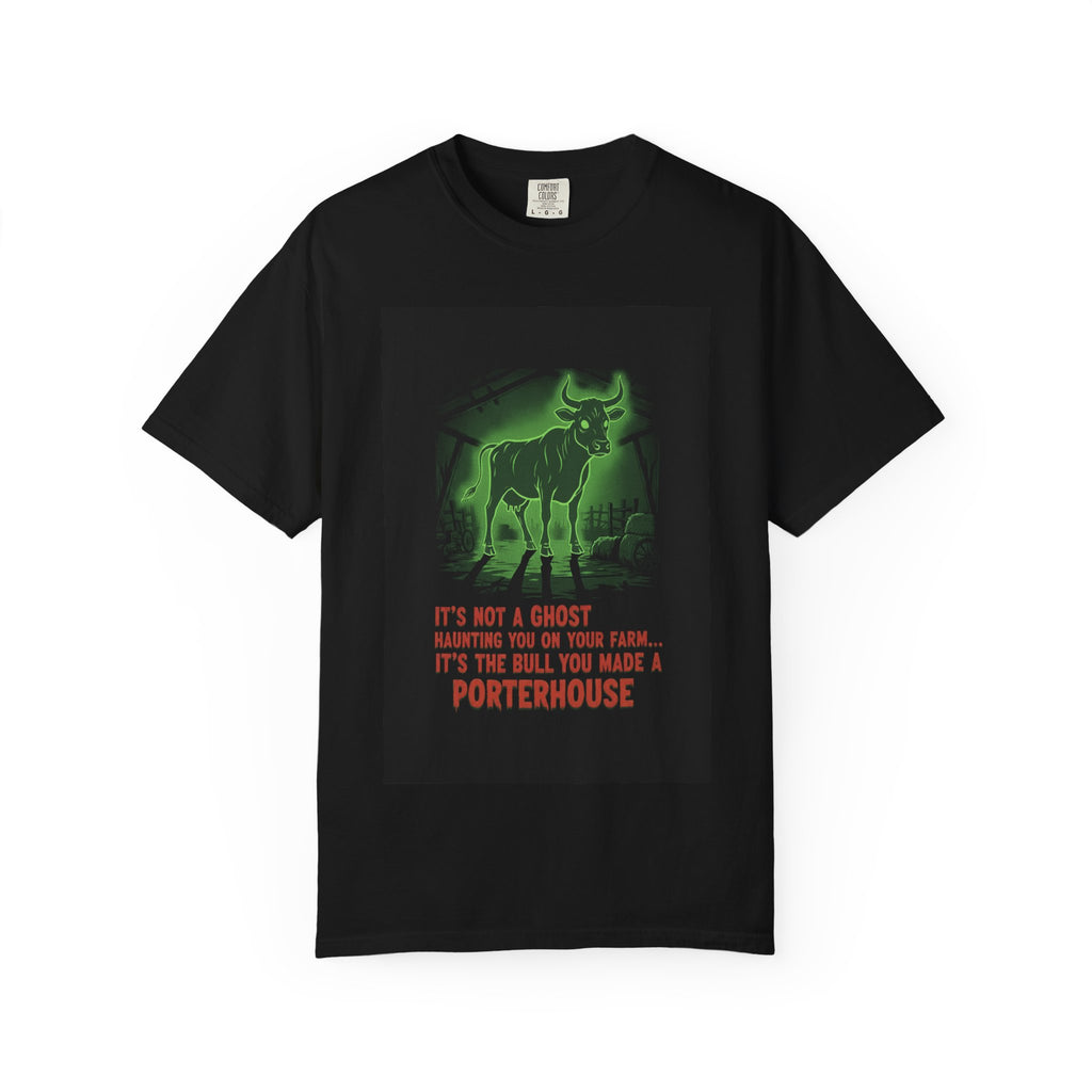 Porterhouse Ghost Steak T-Shirt — Funny Steakhouse BBQ Tee