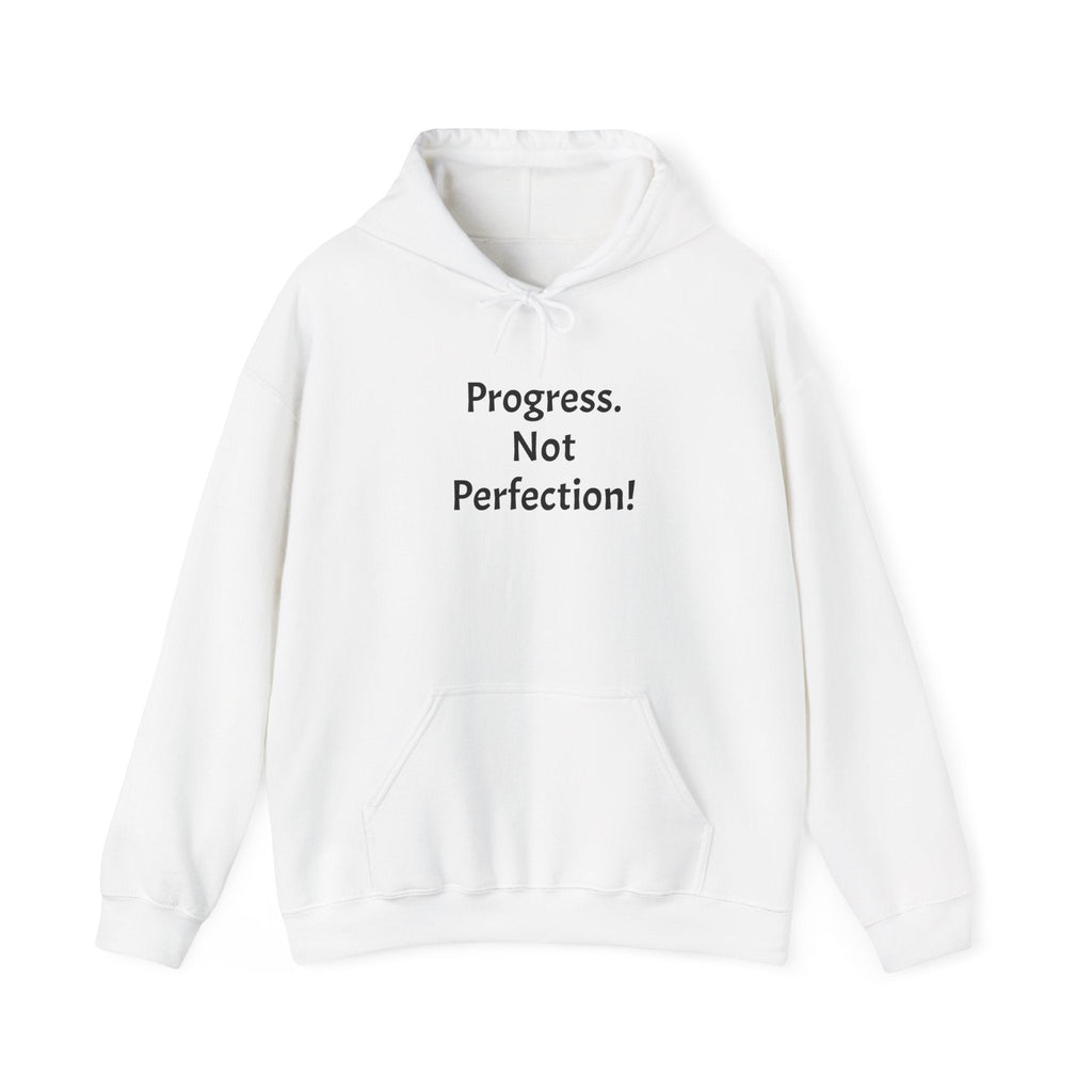 Progress. Not Perfection! Hoodie — Motivational Lightweight Pullover for Personal Growth