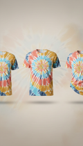 Cloud white drift tie-dye tee