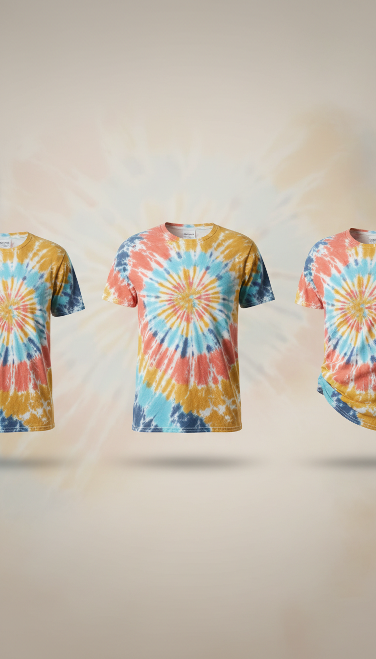 Cloud white drift tie-dye tee