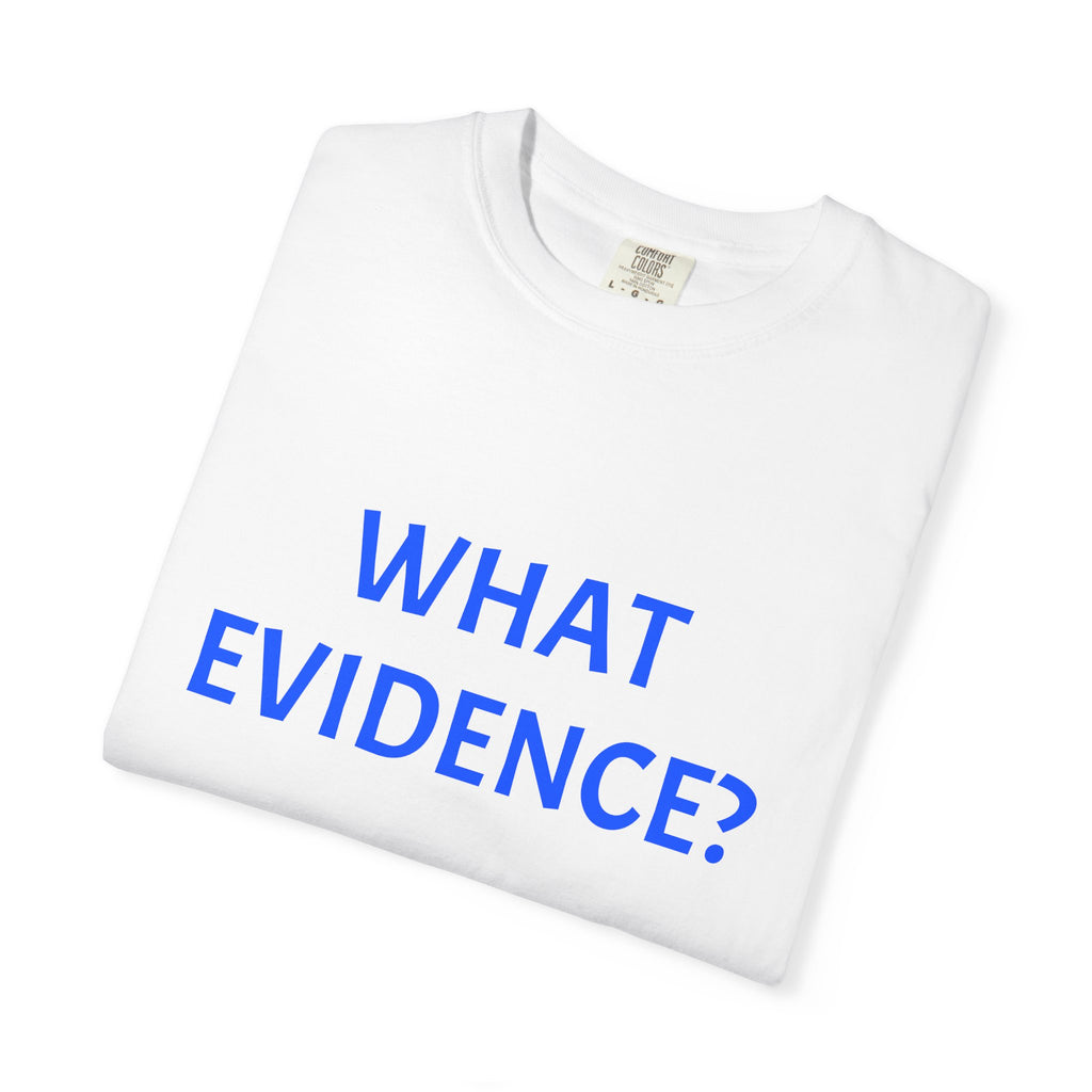 What Evidence? T-Shirt — Funny Skeptic Graphic Tee