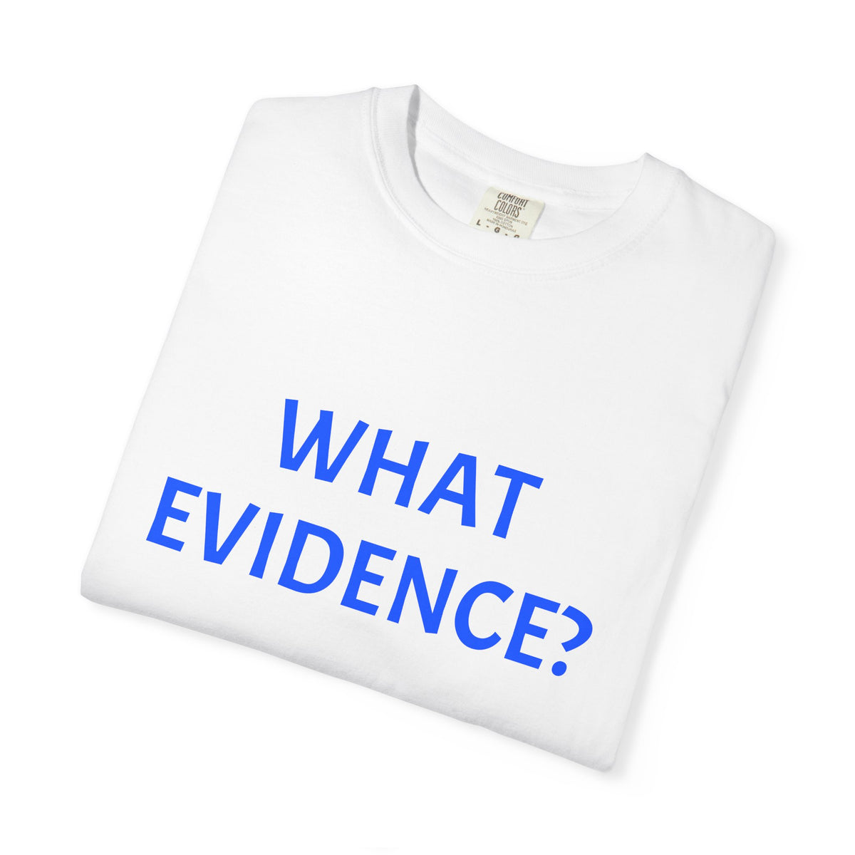 What Evidence? T-Shirt — Funny Skeptic Graphic Tee