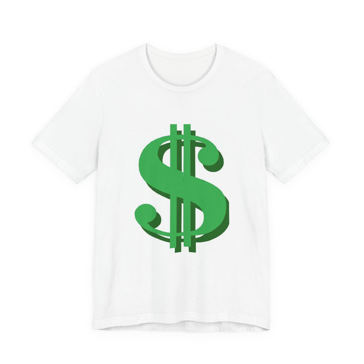 Dollar Sign Graphic Tee — Green Money Symbol T-Shirt