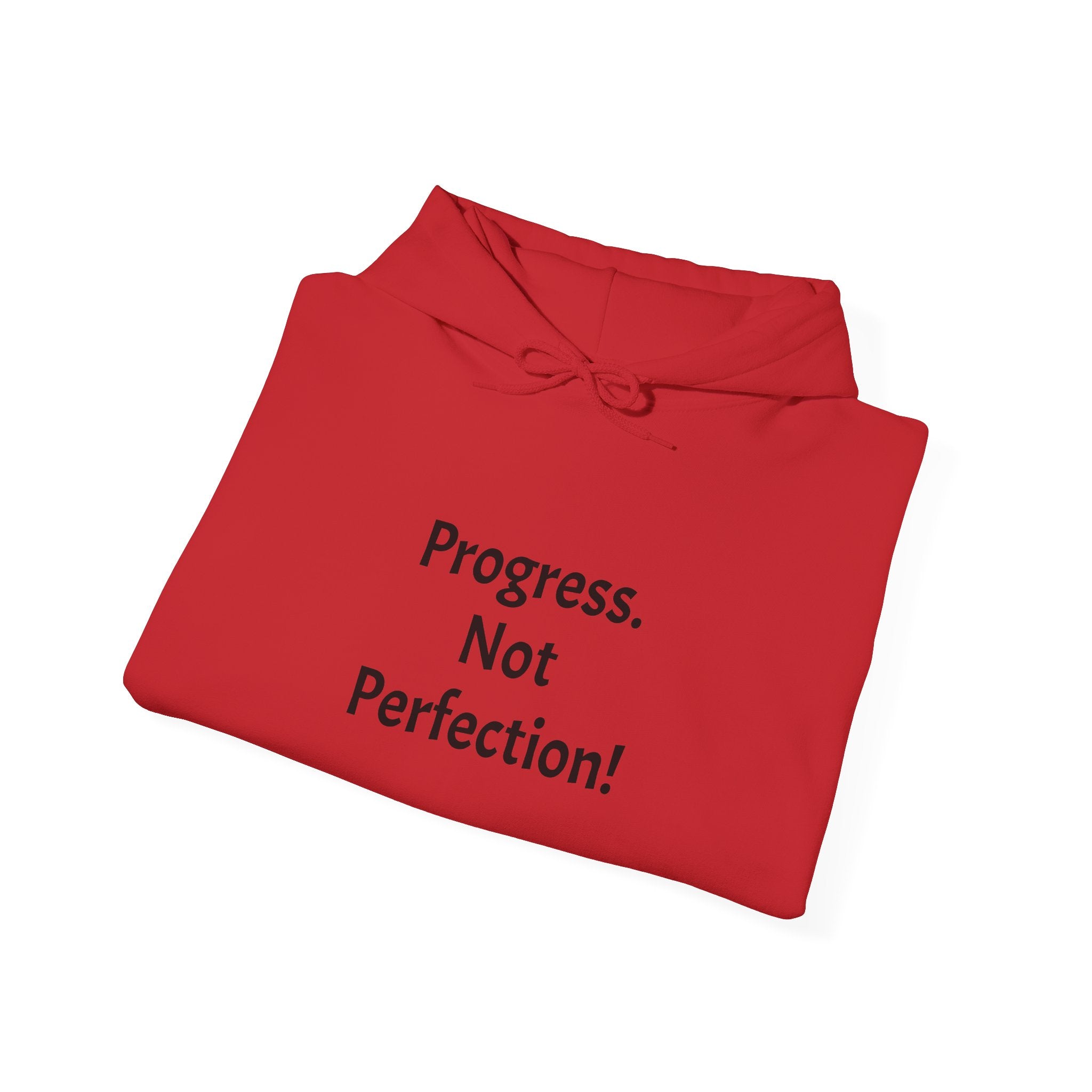 Progress Not Perfection Hoodie — Motivational Self-Improvement Sweatshirt