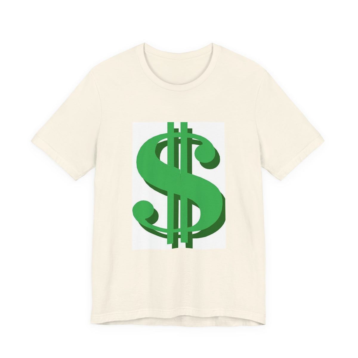 Dollar Sign Graphic Tee — Green Money Symbol T-Shirt