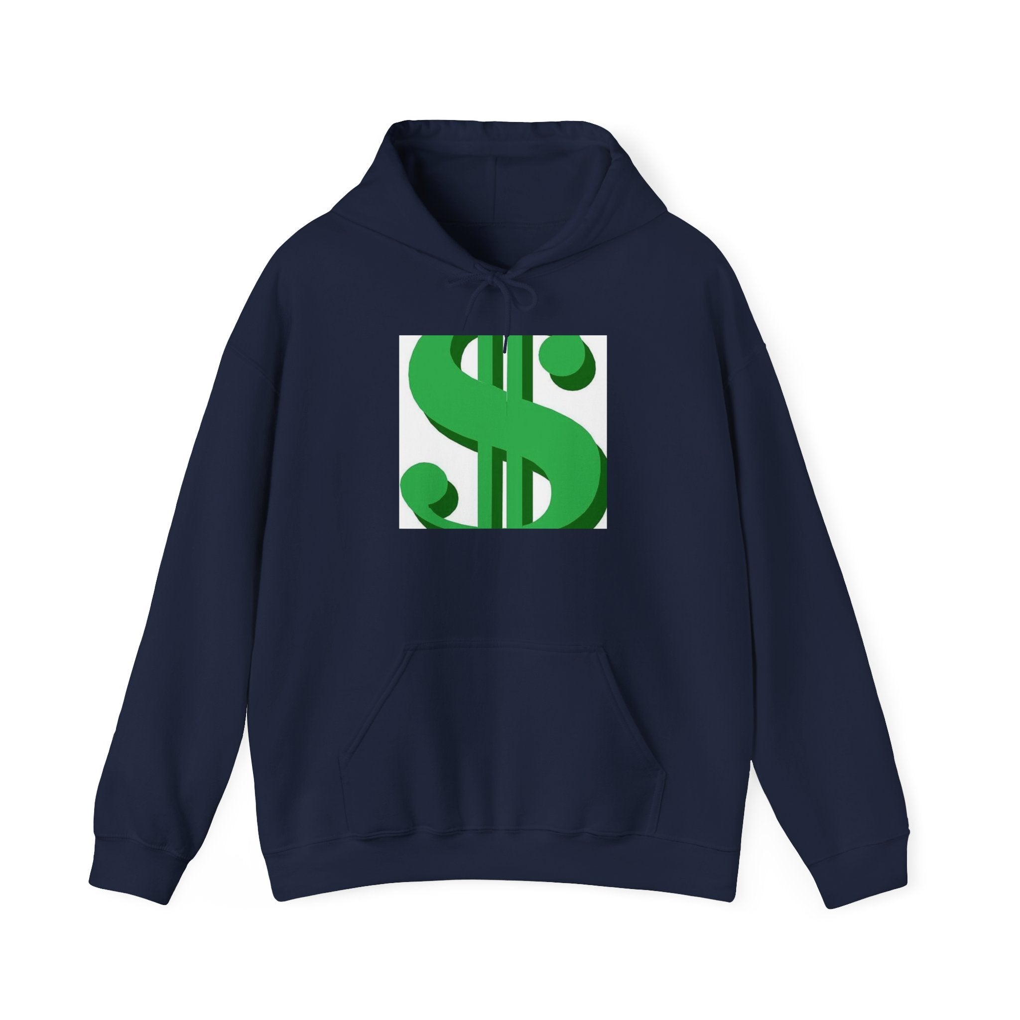 Dollar Sign Graphic Hoodie - Green Money Symbol Pullover