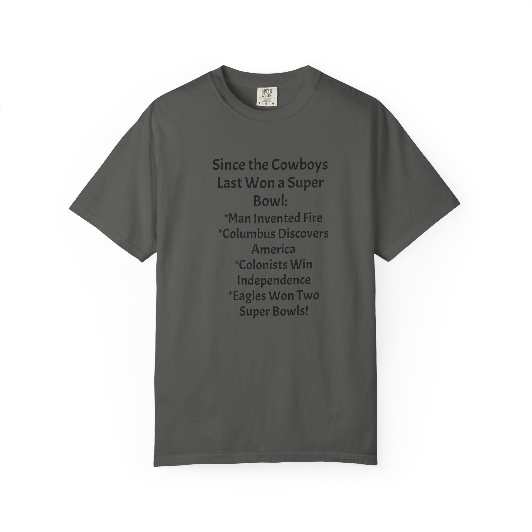 Since the Cowboys Last Won a Super Bowl T-Shirt — Funny Sports History Tee