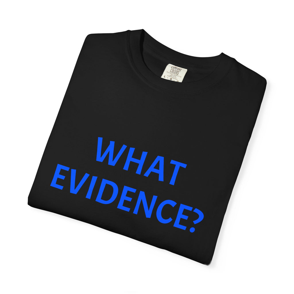 What Evidence? T-Shirt — Funny Skeptic Graphic Tee