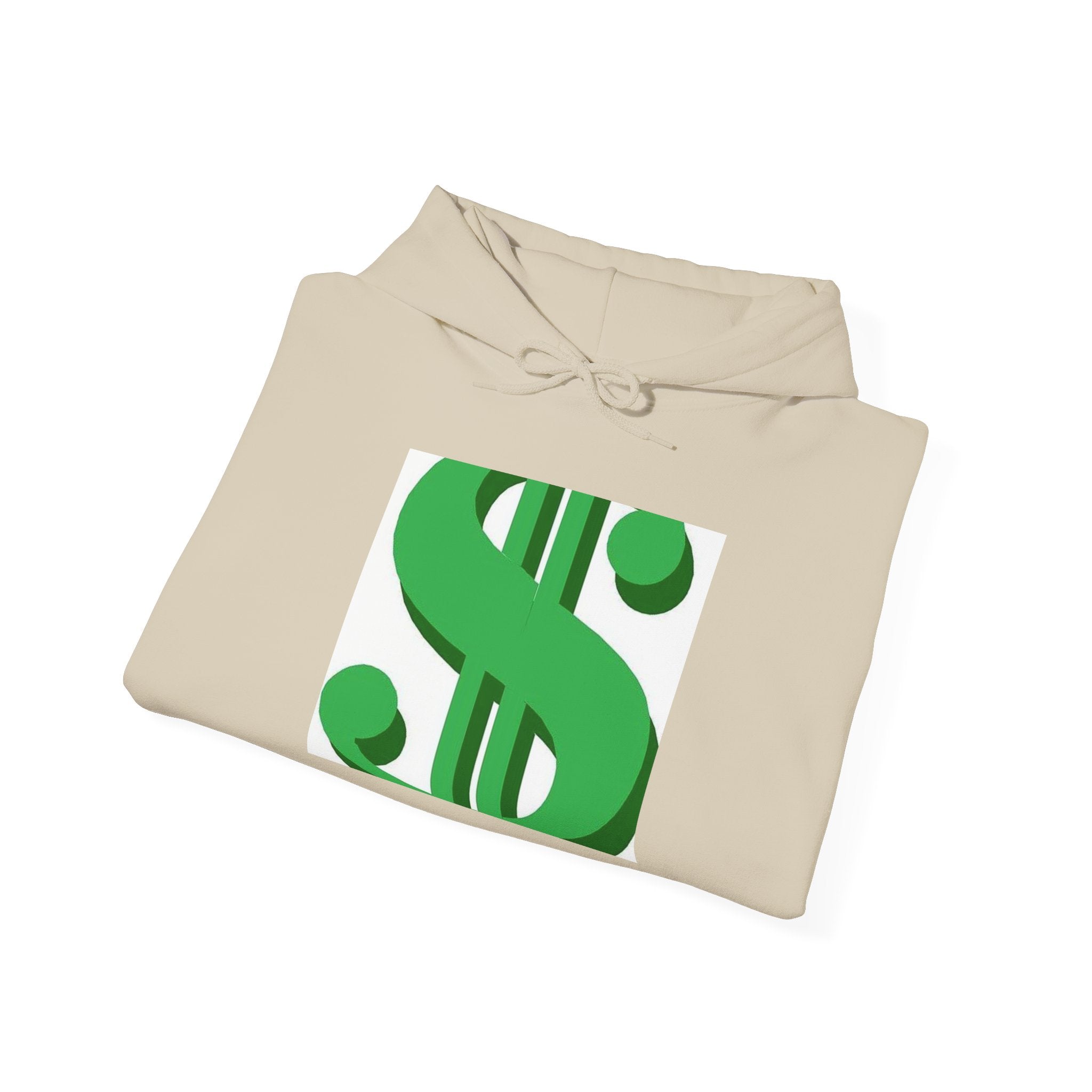 Dollar Sign Graphic Hoodie - Green Money Symbol Pullover