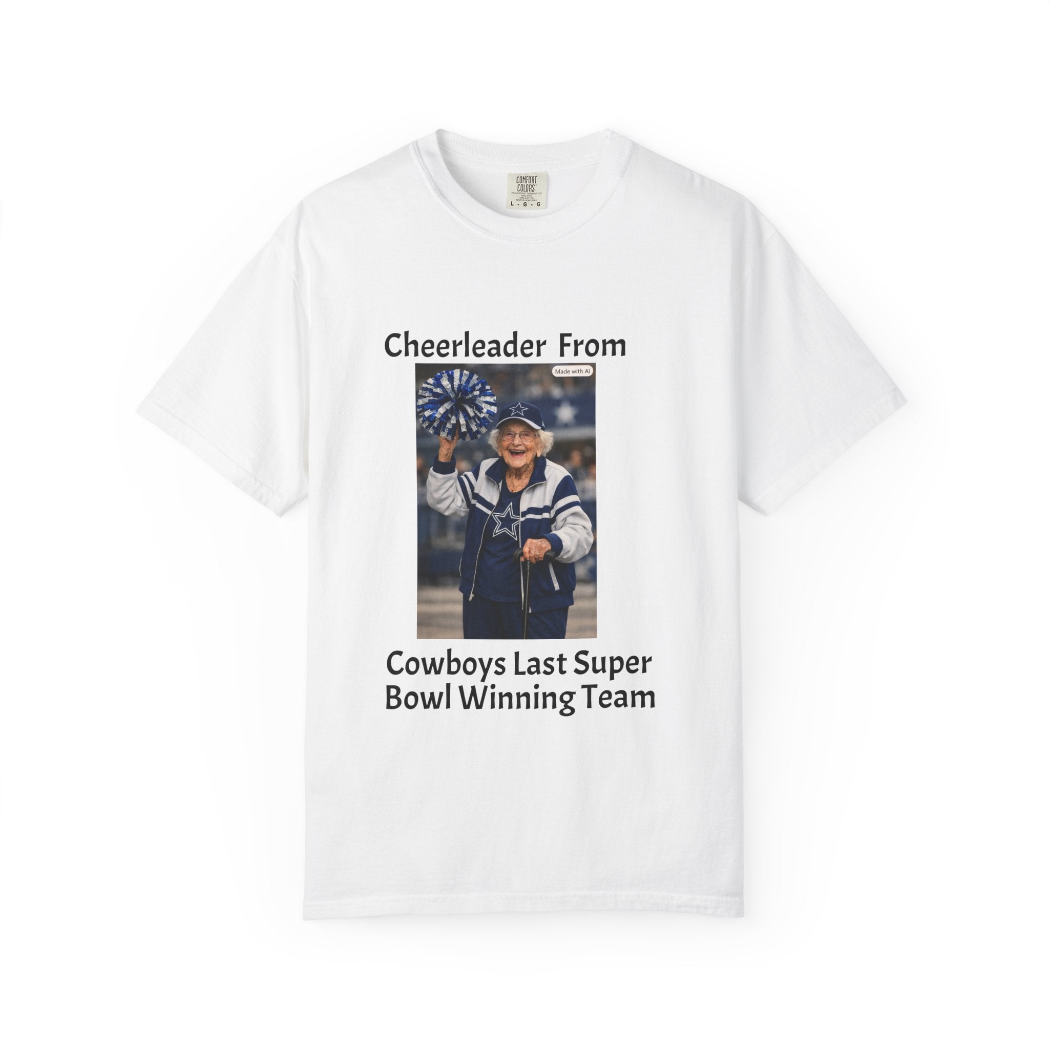 Cowboys Super Bowl Cheerleader T-Shirt — Vintage Fan Tee
