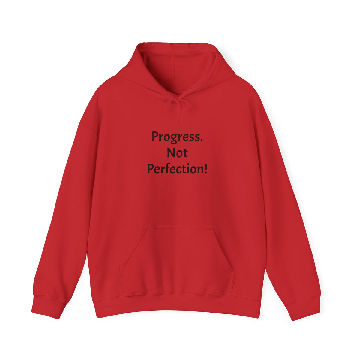 Progress Not Perfection Hoodie — Motivational Self-Improvement Sweatshirt