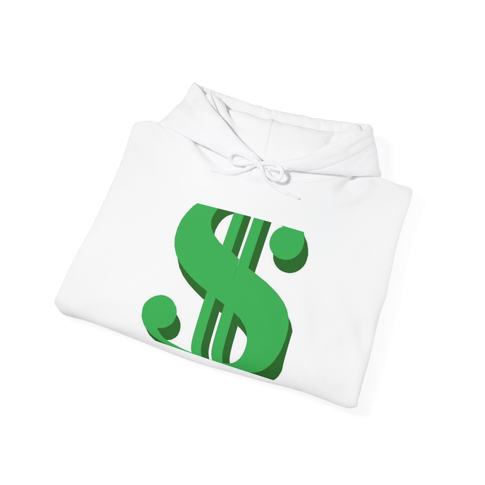 Dollar Sign Graphic Hoodie - Green Money Symbol Pullover