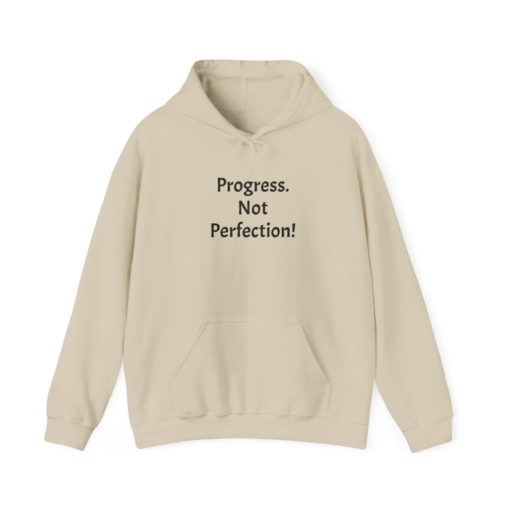 Progress. Not Perfection! Hoodie — Motivational Lightweight Pullover for Personal Growth