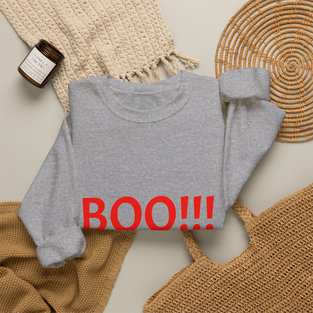 BOO!!! Halloween Crewneck Sweatshirt