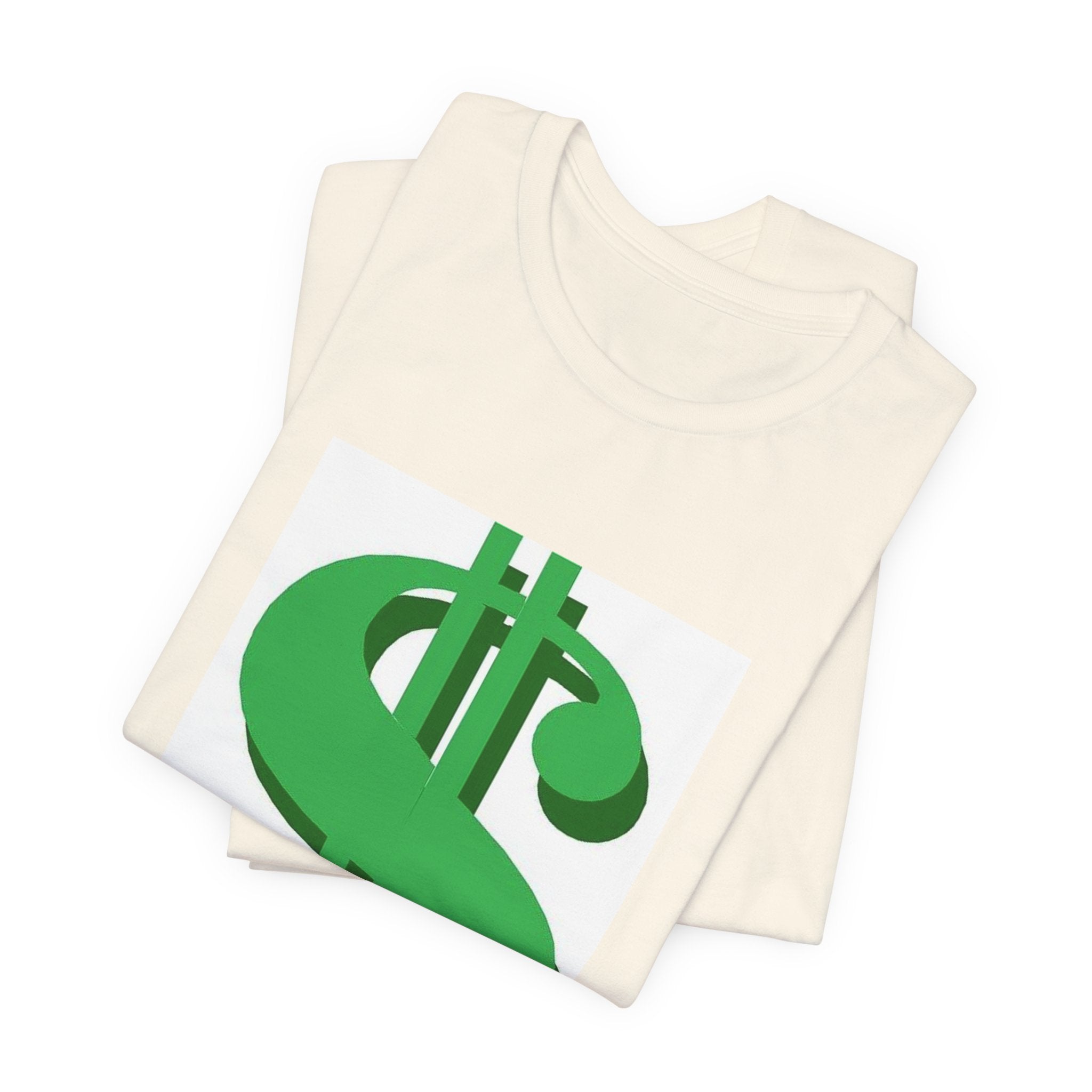 Dollar Sign Graphic Tee — Green Money Symbol T-Shirt