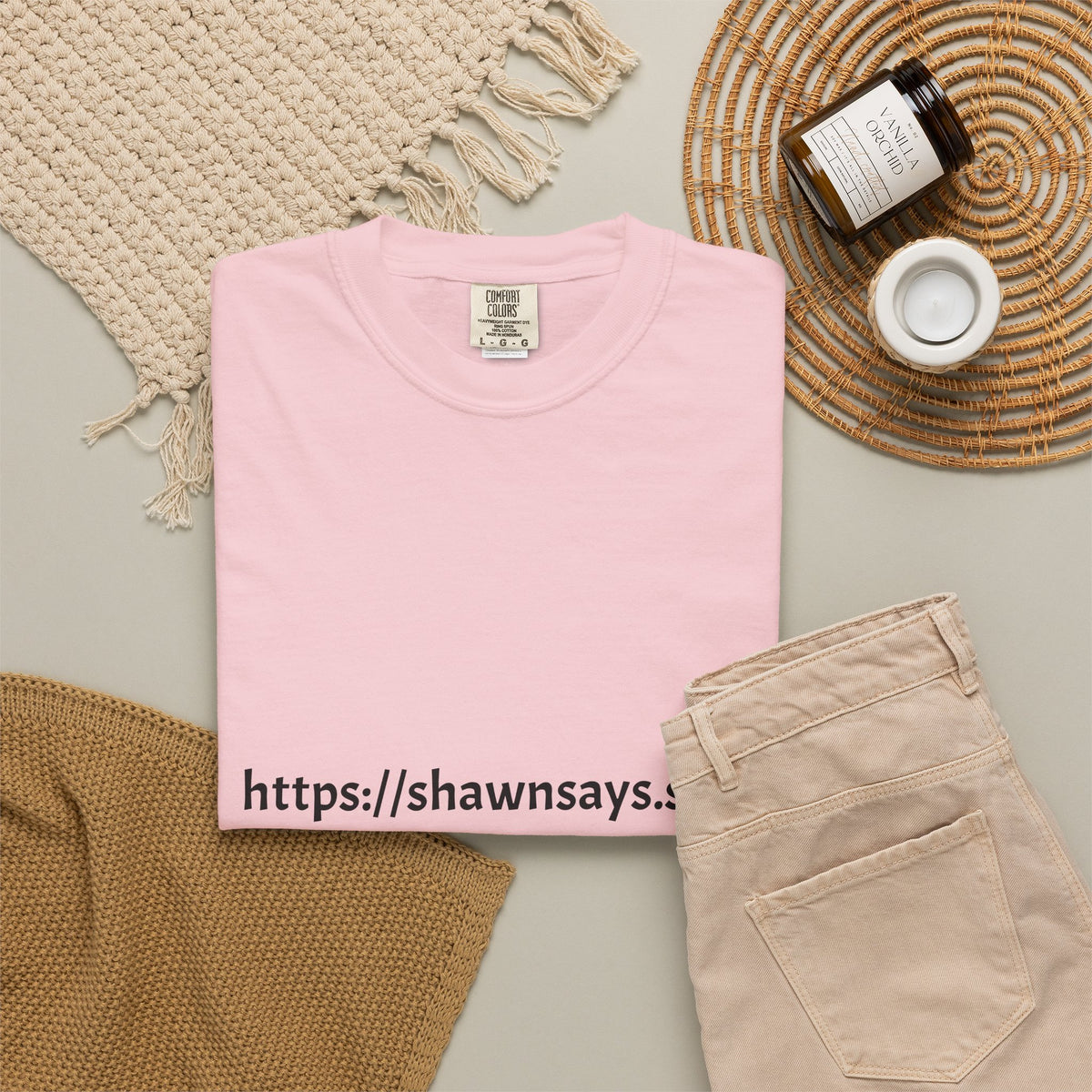 Shawn Says Store Website Text T-Shirt