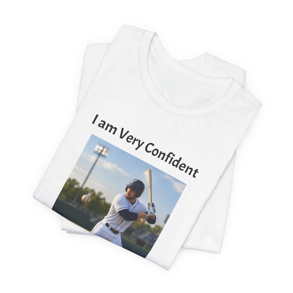 Baseball Batter Photo Tee - "I am Very Confident Until the 27th Out!"