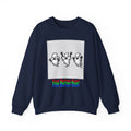 Ghost Trio Crewneck Sweatshirt — "You Better Run!" Halloween Graphic