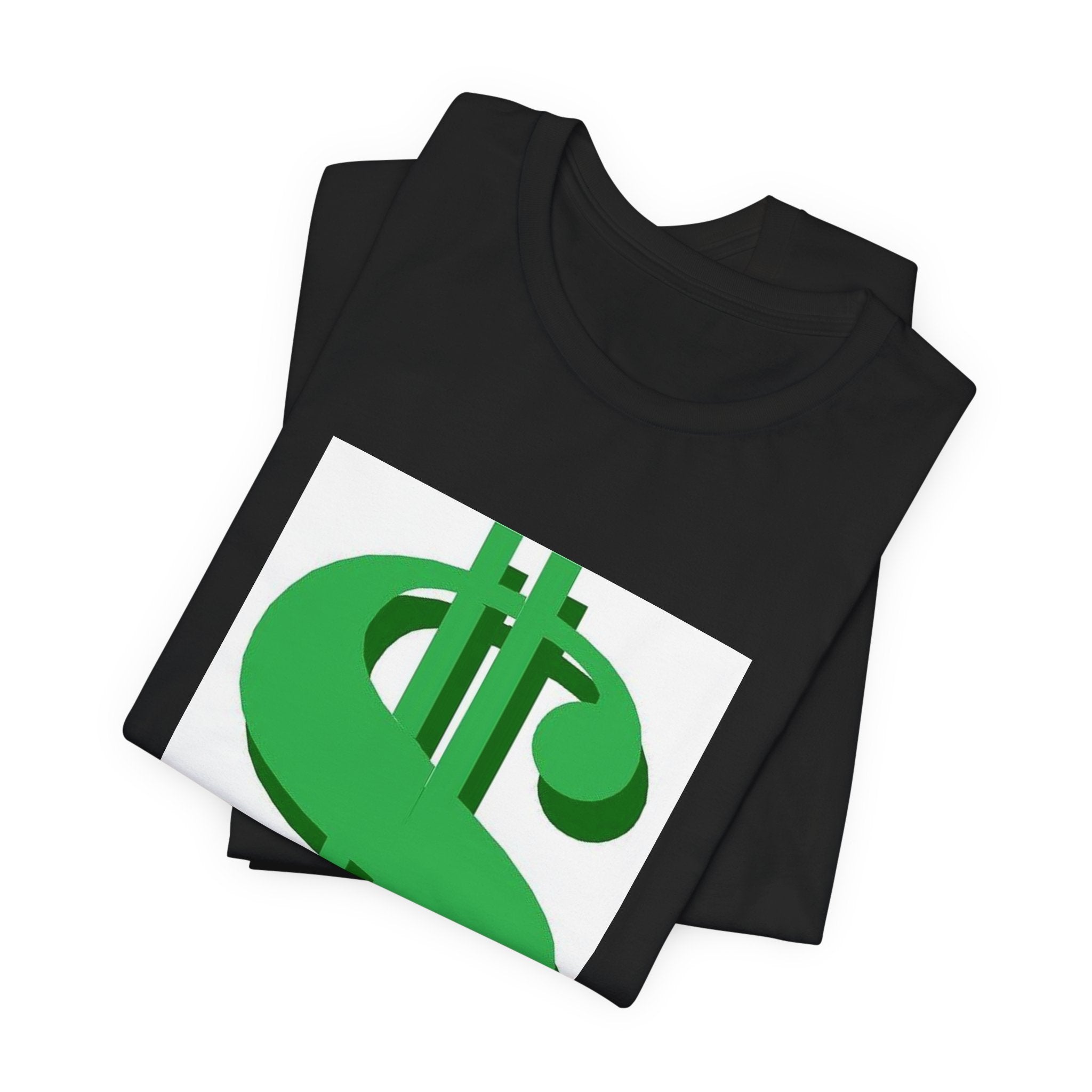 Dollar Sign Graphic Tee — Green Money Symbol T-Shirt