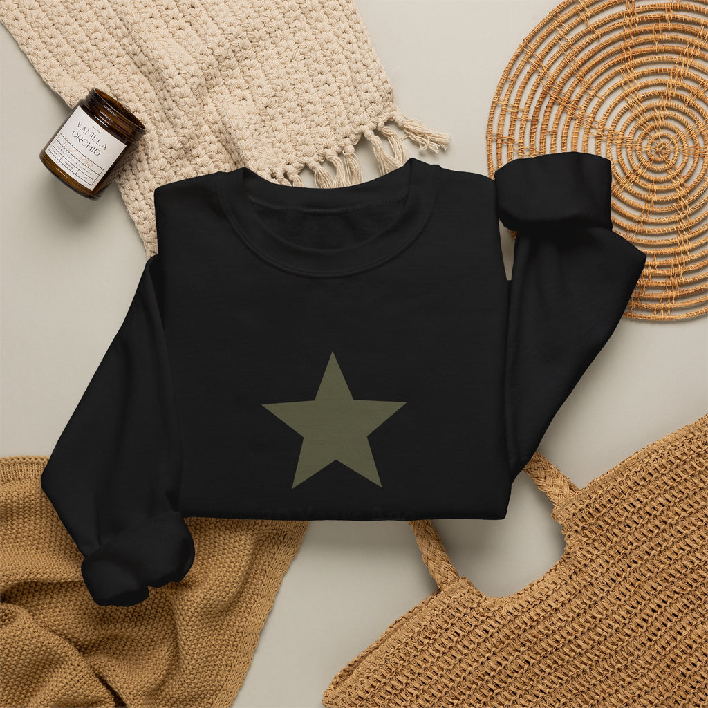 Crewneck Sweatshirt — '30 Years Ago this Star Shined Brightly in Dallas. Not Anymore!' Memorial Star Design