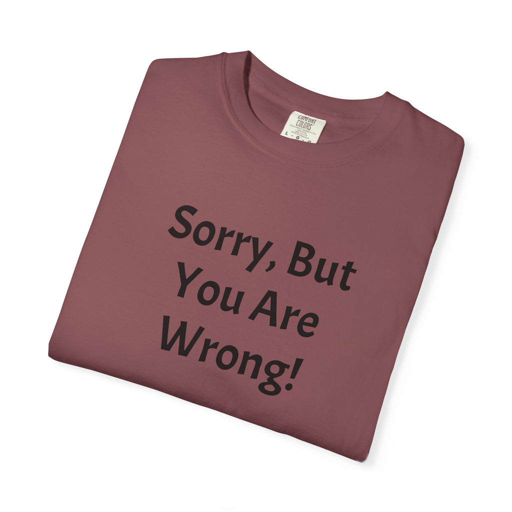 Sorry, But You Are Wrong! T-Shirt
