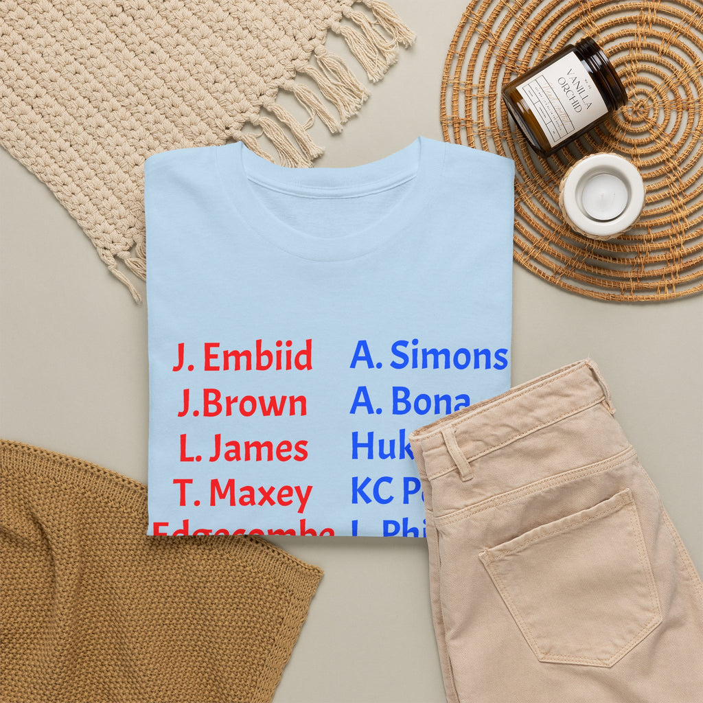 2026-27 Sixers Roster T-Shirt — Philadelphia Basketball Fan Tee