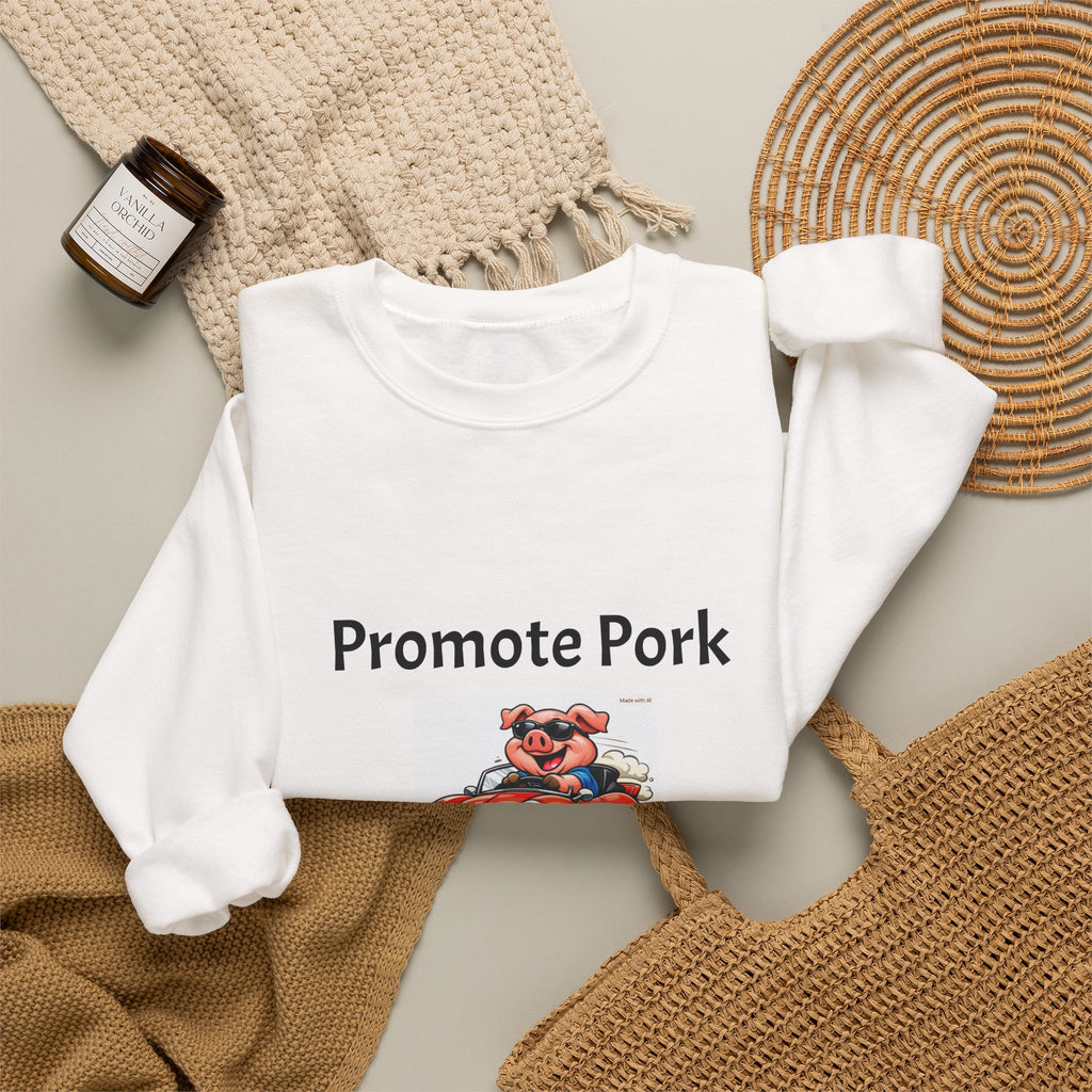 Promote Pork Run Over a Chicken Sweatshirt