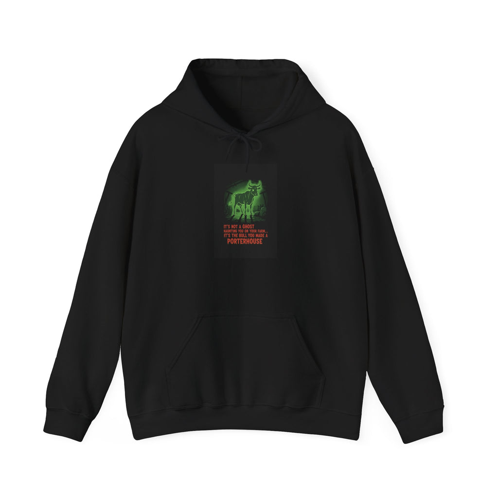 Hoodie - Neon Ghost Dog "We’re All Just A Little Fur-midable" Graphic Pullover