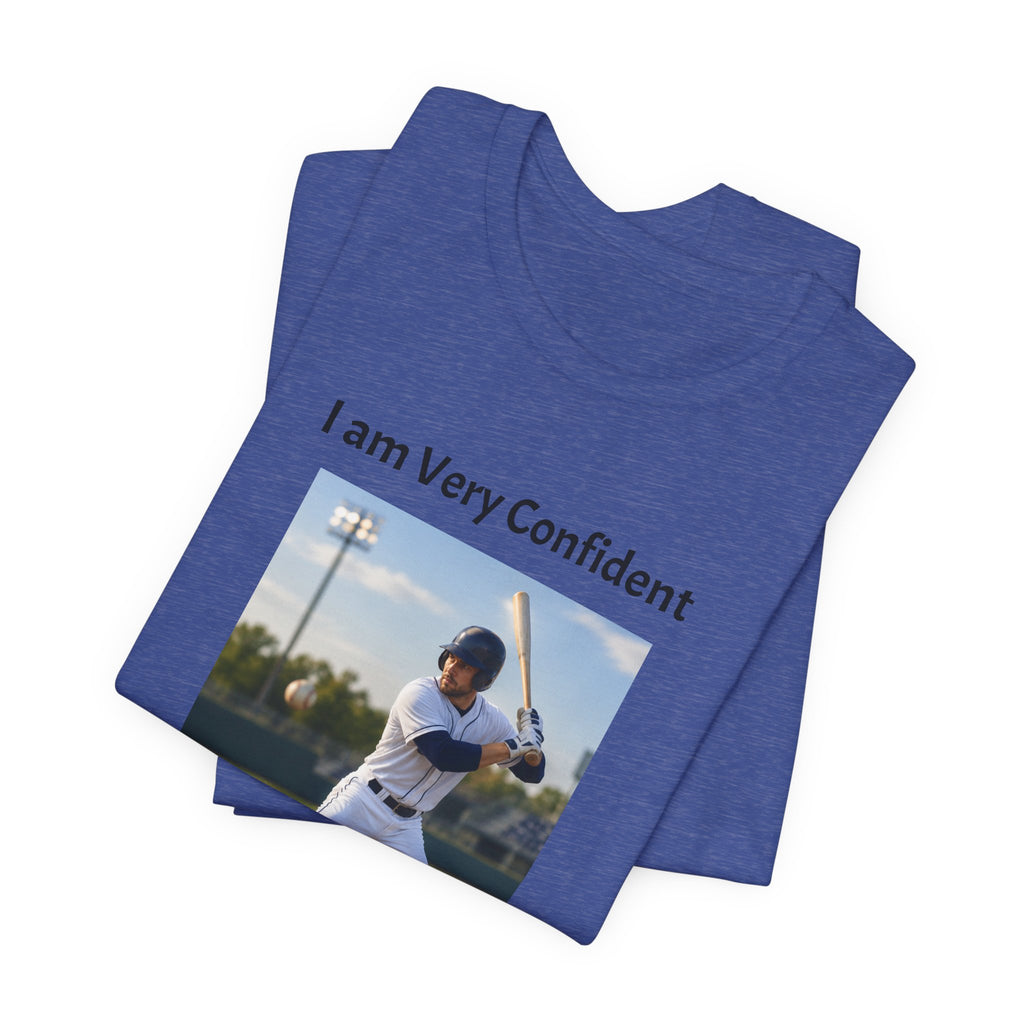 Baseball Batter Photo Tee - "I am Very Confident Until the 27th Out!"