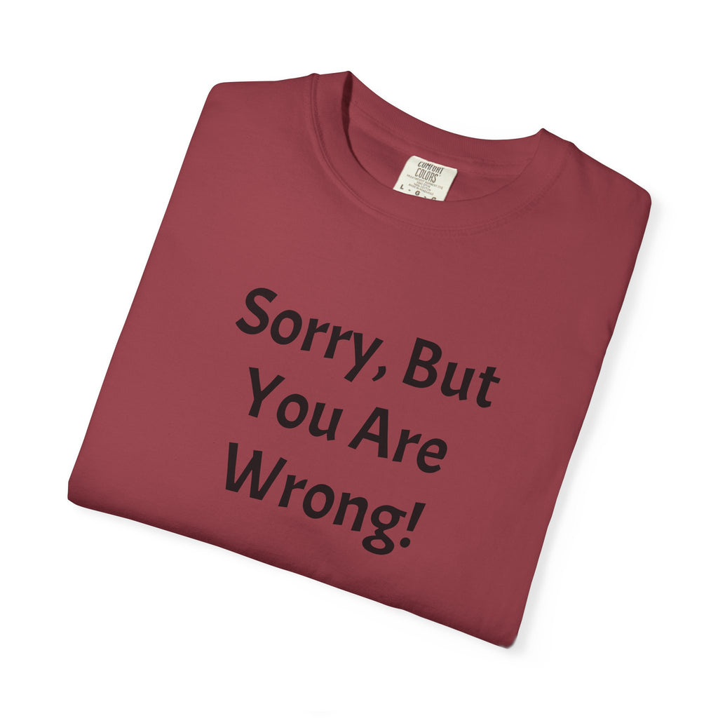 Sorry, But You Are Wrong! T-Shirt